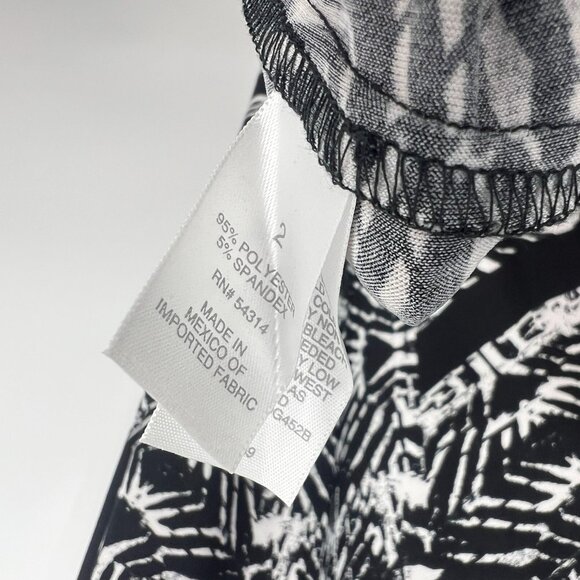 Bisou Bisou Maxi Dress Black Printed Sleeveless Stretch - Picture 10 of 10